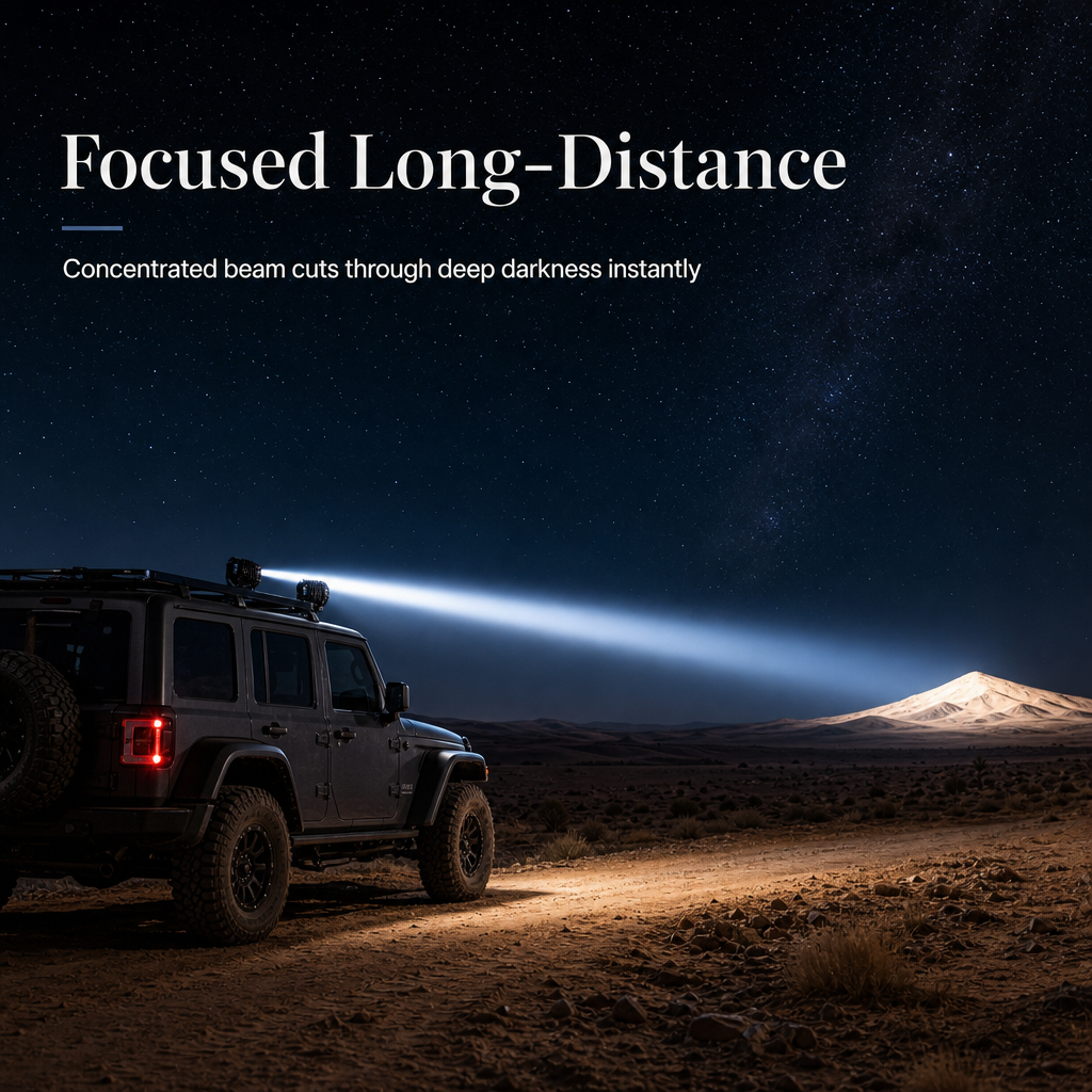 Pair of 30W Square LED Work Lights Waterproof Dustproof Off Road Driving Pod Lights for Cars and Trucks