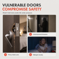 Portable Security Door Stop Alarm and Door Stopper Blocker with Siren for Home Hotel Travel and Personal Safety