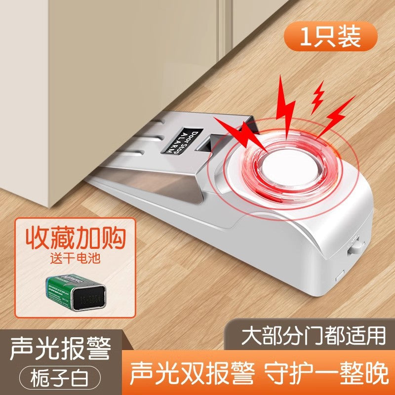 Portable Security Door Stop Alarm and Door Stopper Blocker with Siren for Home Hotel Travel and Personal Safety