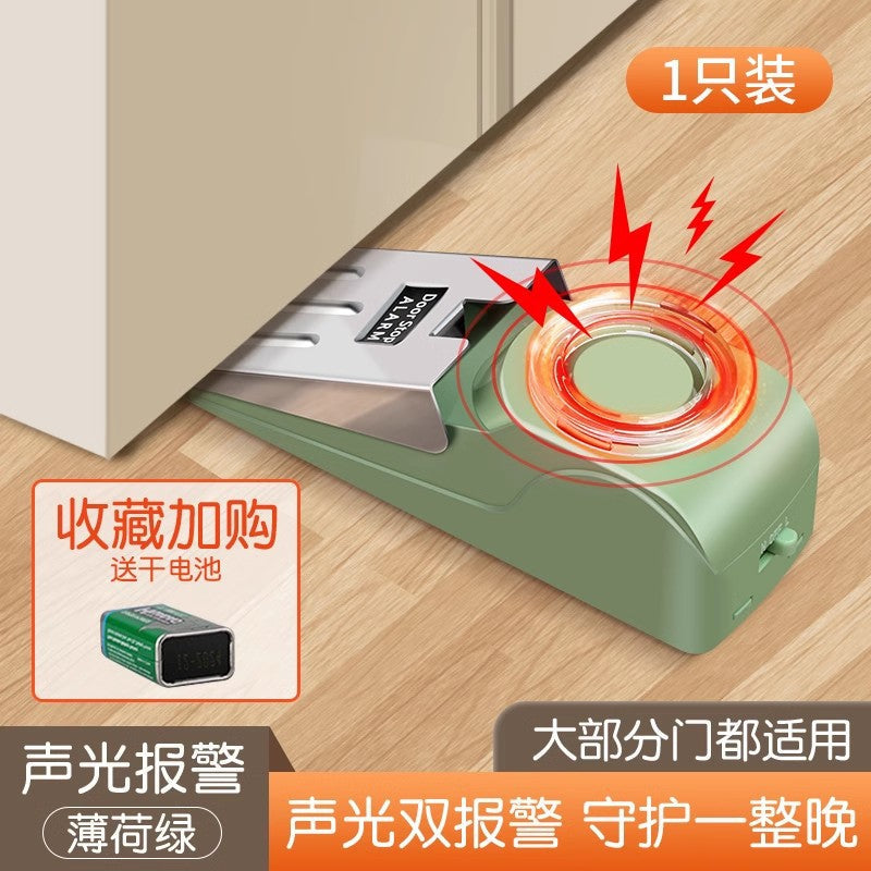 Portable Security Door Stop Alarm and Door Stopper Blocker with Siren for Home Hotel Travel and Personal Safety