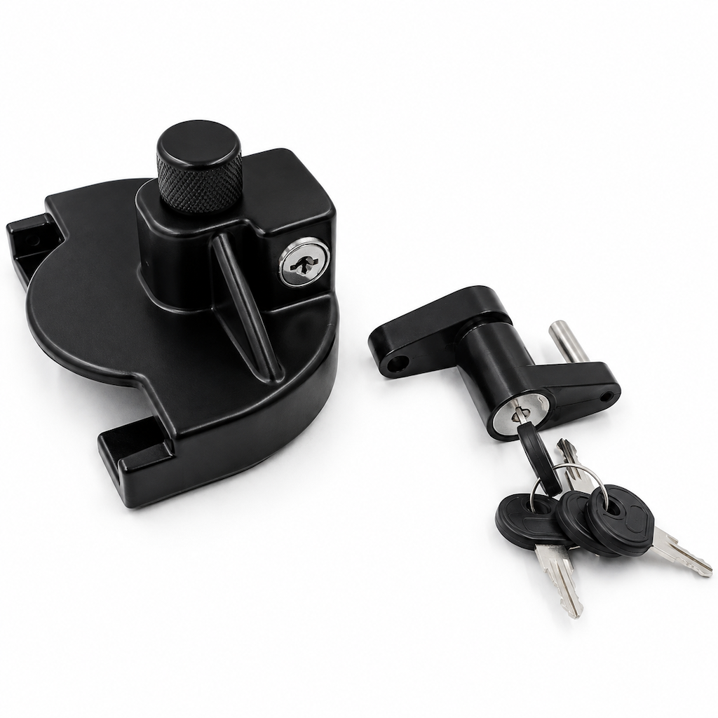 📢📢 50% OFF! 🔒 Heavy-Duty Trailer Coupler Lock – Hardened Steel & Powder-Coated Protection for Parked Trailers