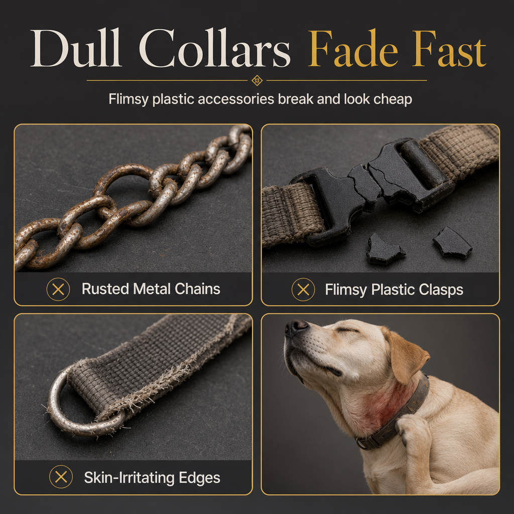 💎 Iced-Out Cuban Dog Collar – Bold, Secure & Fur-Friendly ✨