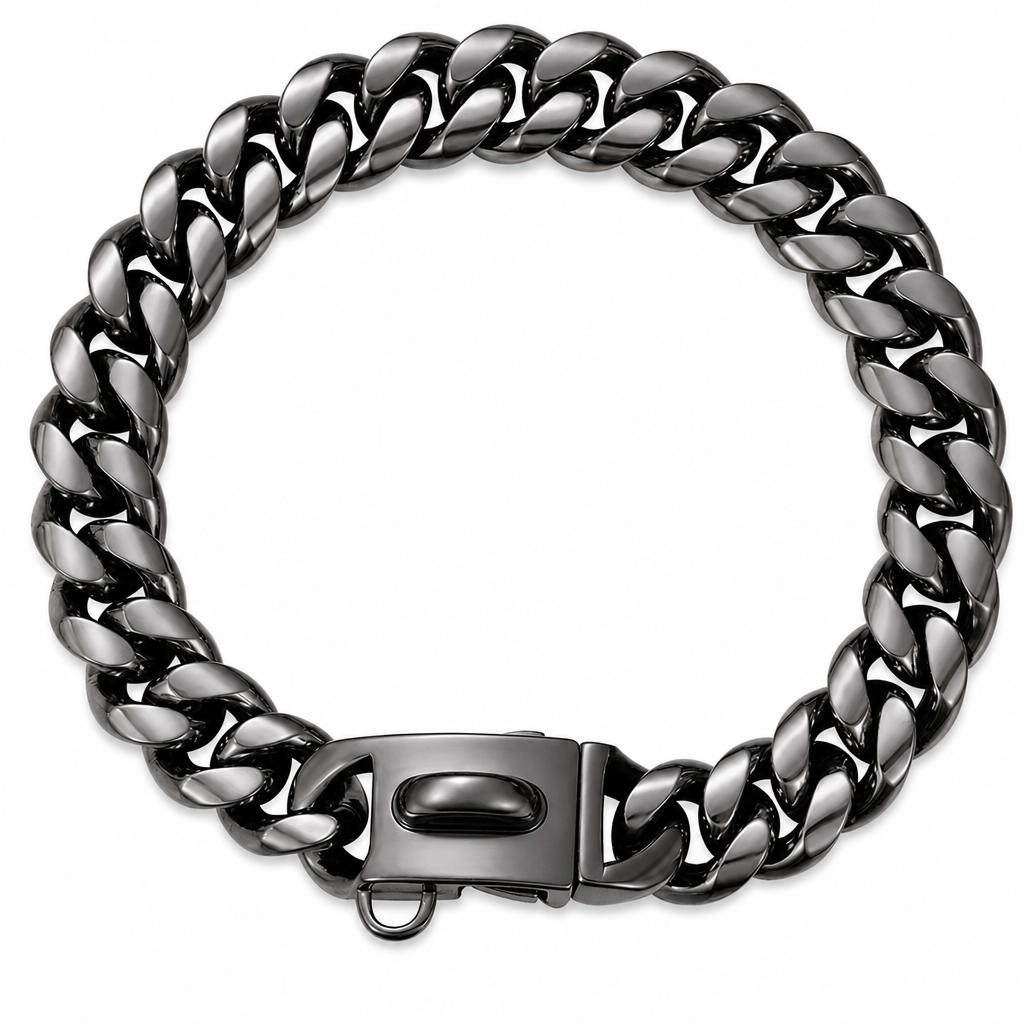 💎 Iced-Out Cuban Dog Collar – Bold, Secure & Fur-Friendly ✨