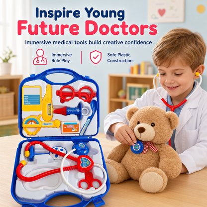 📢📢50% OFF !! ⏰Kids Doctor Pretend Play Set with Stethoscope and Medical Accessories