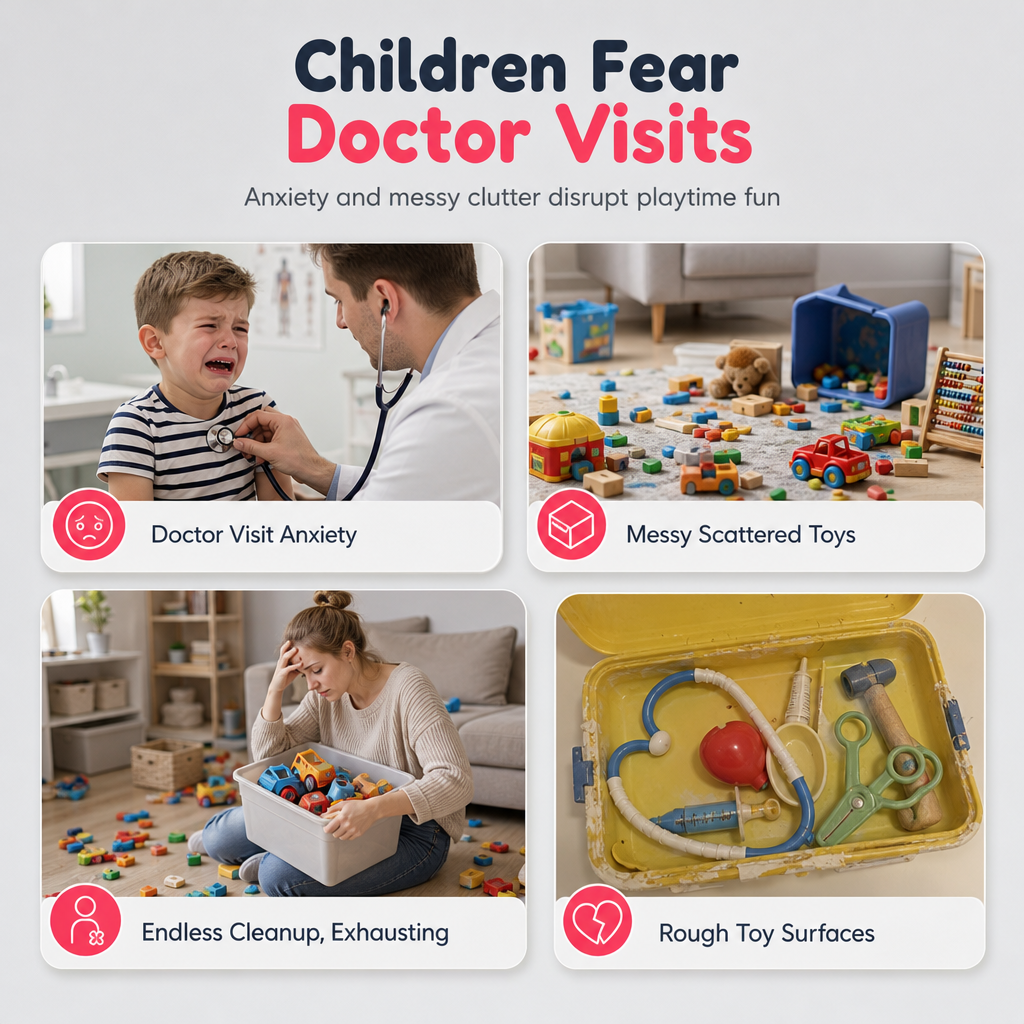 📢📢50% OFF !! ⏰Kids Doctor Pretend Play Set with Stethoscope and Medical Accessories