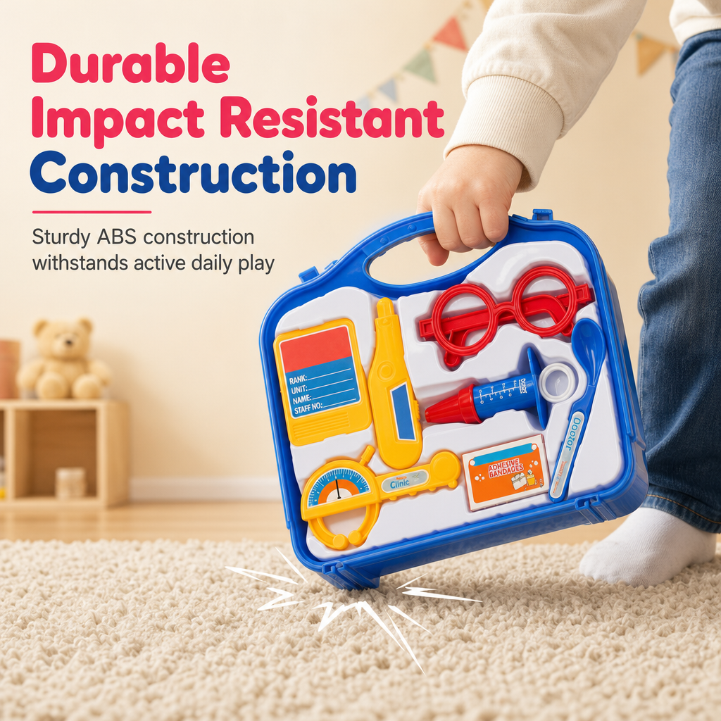 📢📢50% OFF !! ⏰Kids Doctor Pretend Play Set with Stethoscope and Medical Accessories