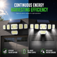 Solar Outdoor Wall Light with Dual Motion Sensors for Garden Yard and Fence Lighting