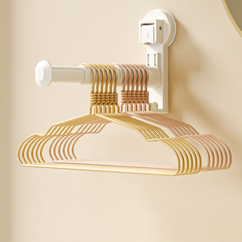 No-Drill Telescopic Hanger Organizer