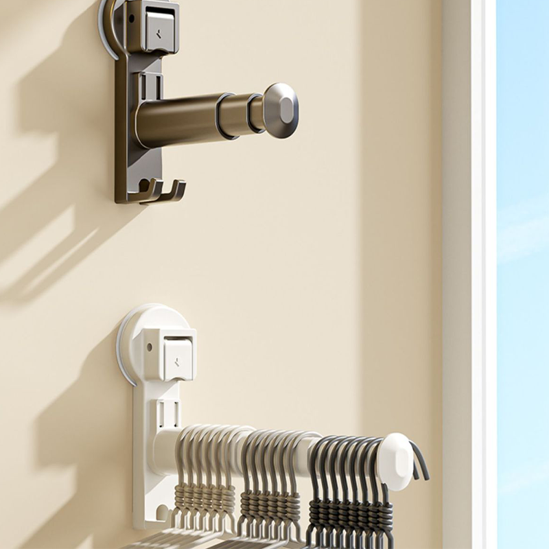 No-Drill Telescopic Hanger Organizer