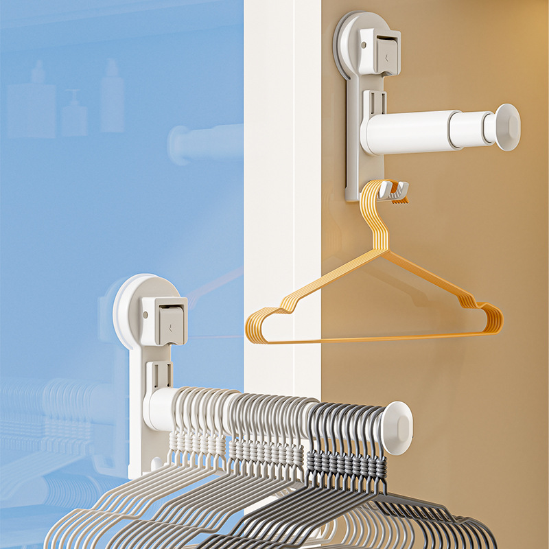 No-Drill Telescopic Hanger Organizer