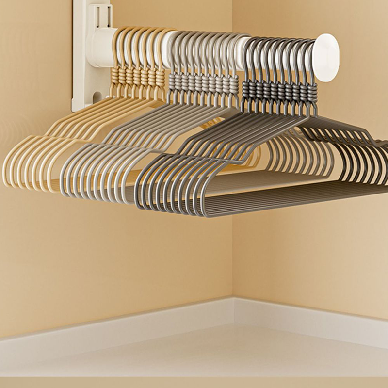 No-Drill Telescopic Hanger Organizer