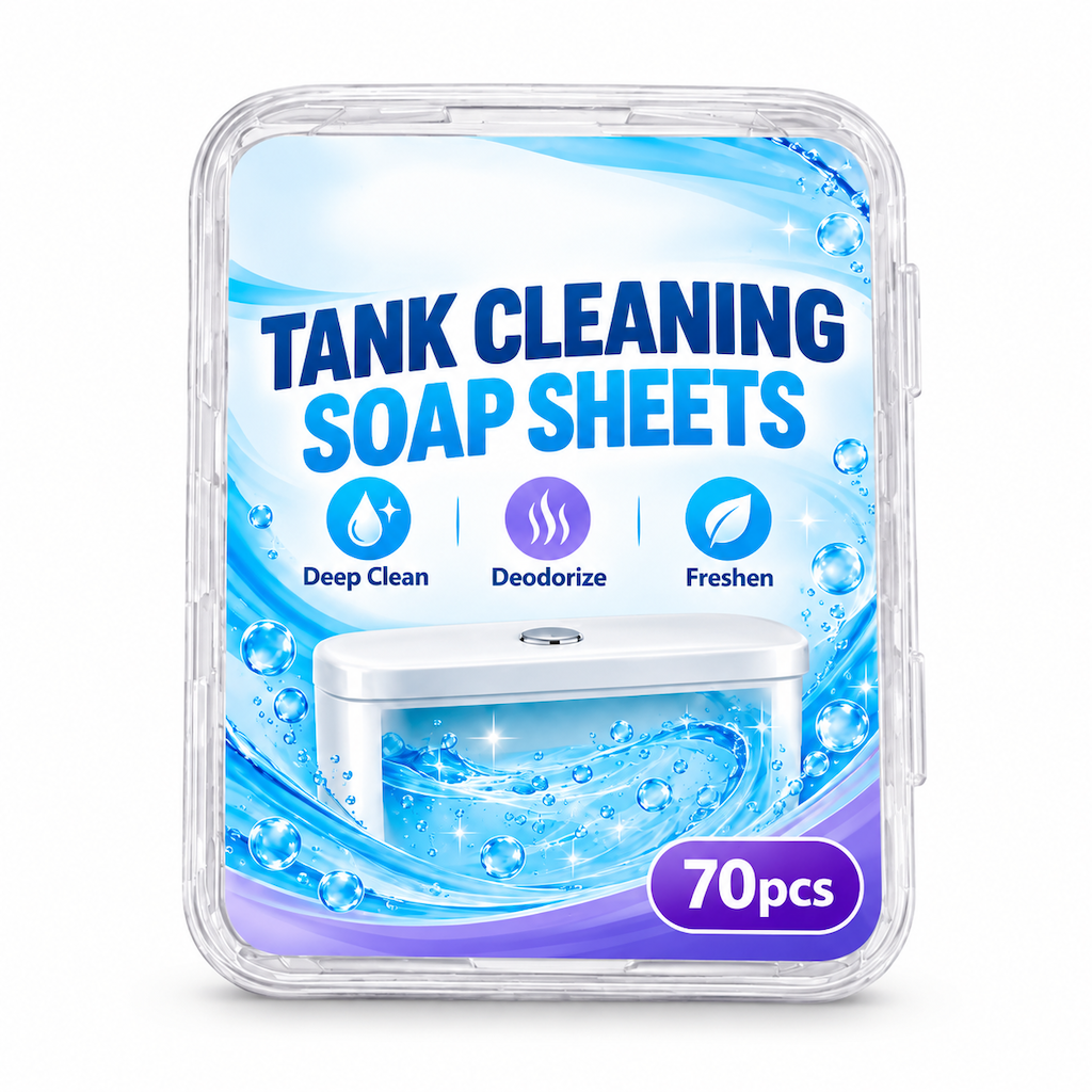 70 Pieces Toilet Water Tank Cleaning Tablets Slow Release Deep Descaling and Deodorizing Toilet Bowl Cleaner Sheets