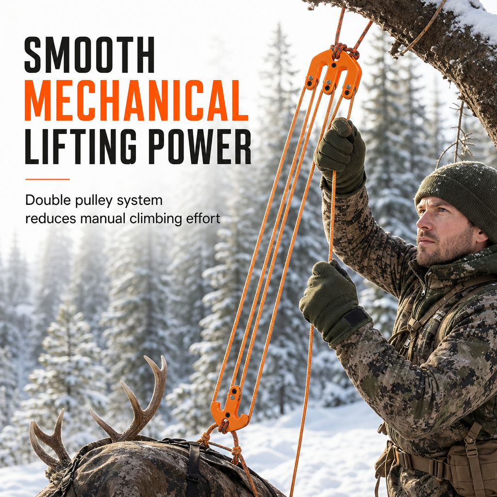 Hoist Block and Tackle Hunting Equipment Hoisting System