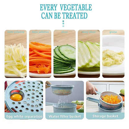 12 Pcs/ Sets Multi-Function Vegetable Slicer