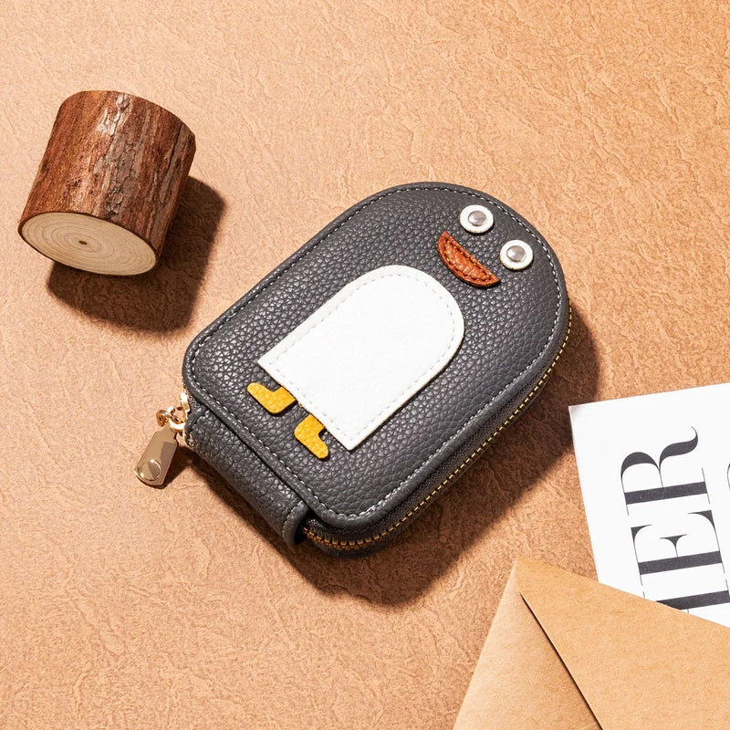 Cute Penguins PU Credit Card Coin Wallet