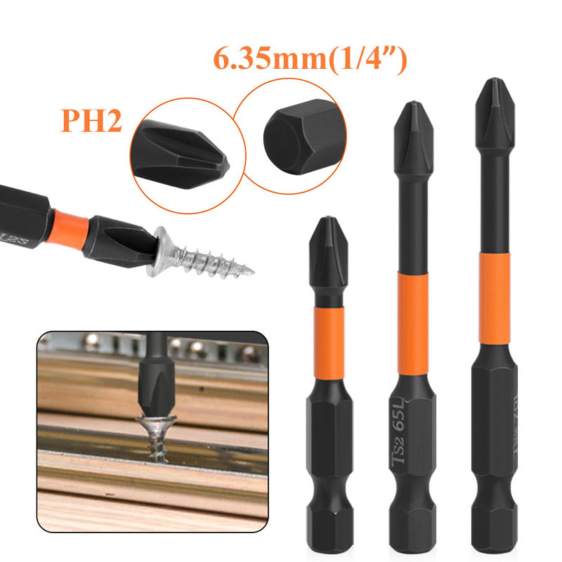 hot sale🔥Pousbo® Magnetic Cross Impact Screwdriver Bits Set