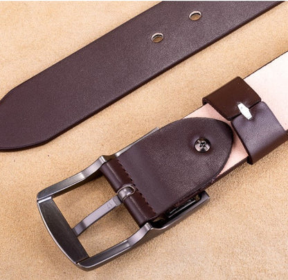 [Practical gift for him] Men's Business Leather Belt