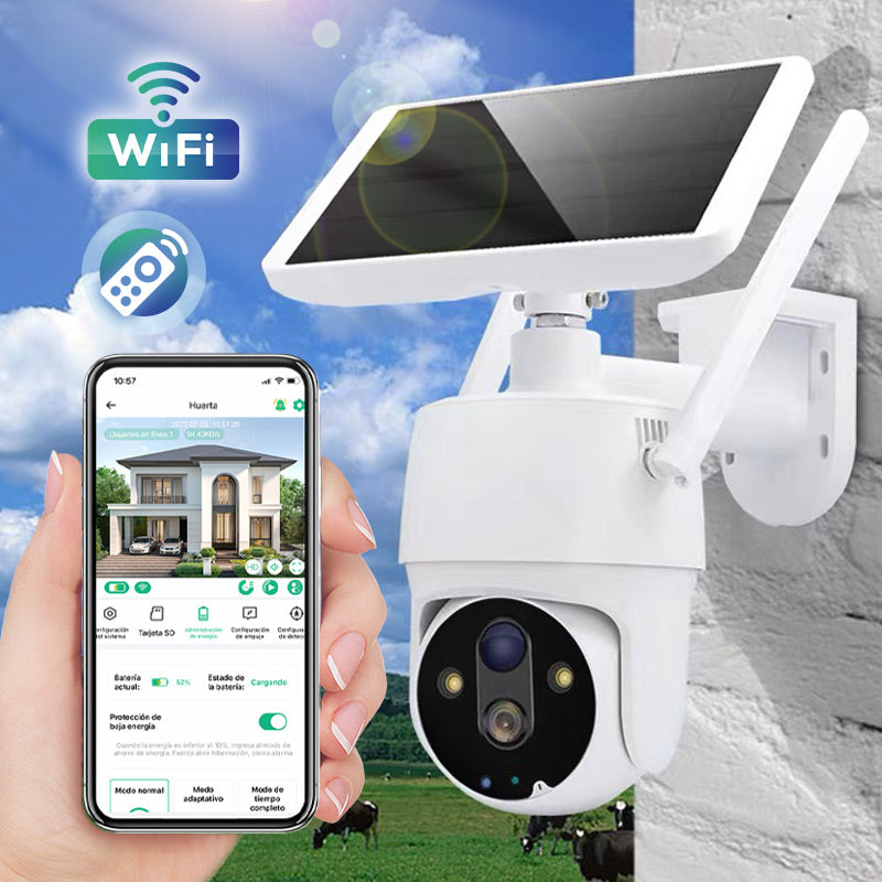 Solar Panoramic Smart Security Camera