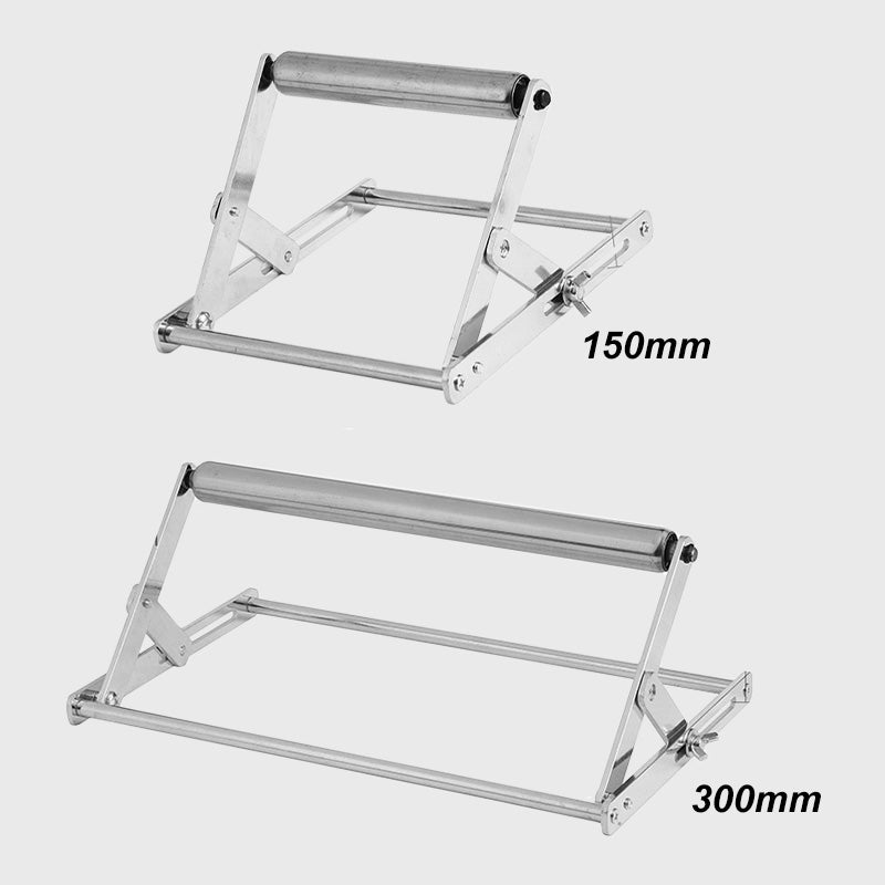 Foldable Stainless Steel Stand with One Roller - Cutting Machine Companion